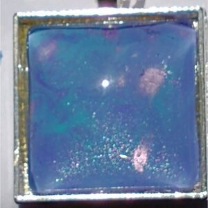 Hand Crafted Necklace Medallion Pendant 1" Square Pendant 925 Silver 20 " Chain